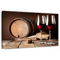 thumbnail image 1 of Elephant Stock Vintage Wine Glasses Wall Art - Horizontal Canvas Wall Art - Living Room Wall Decor - Food And Drink Canvas - Black And Brown Decor - 39" x 26", 1 of 8