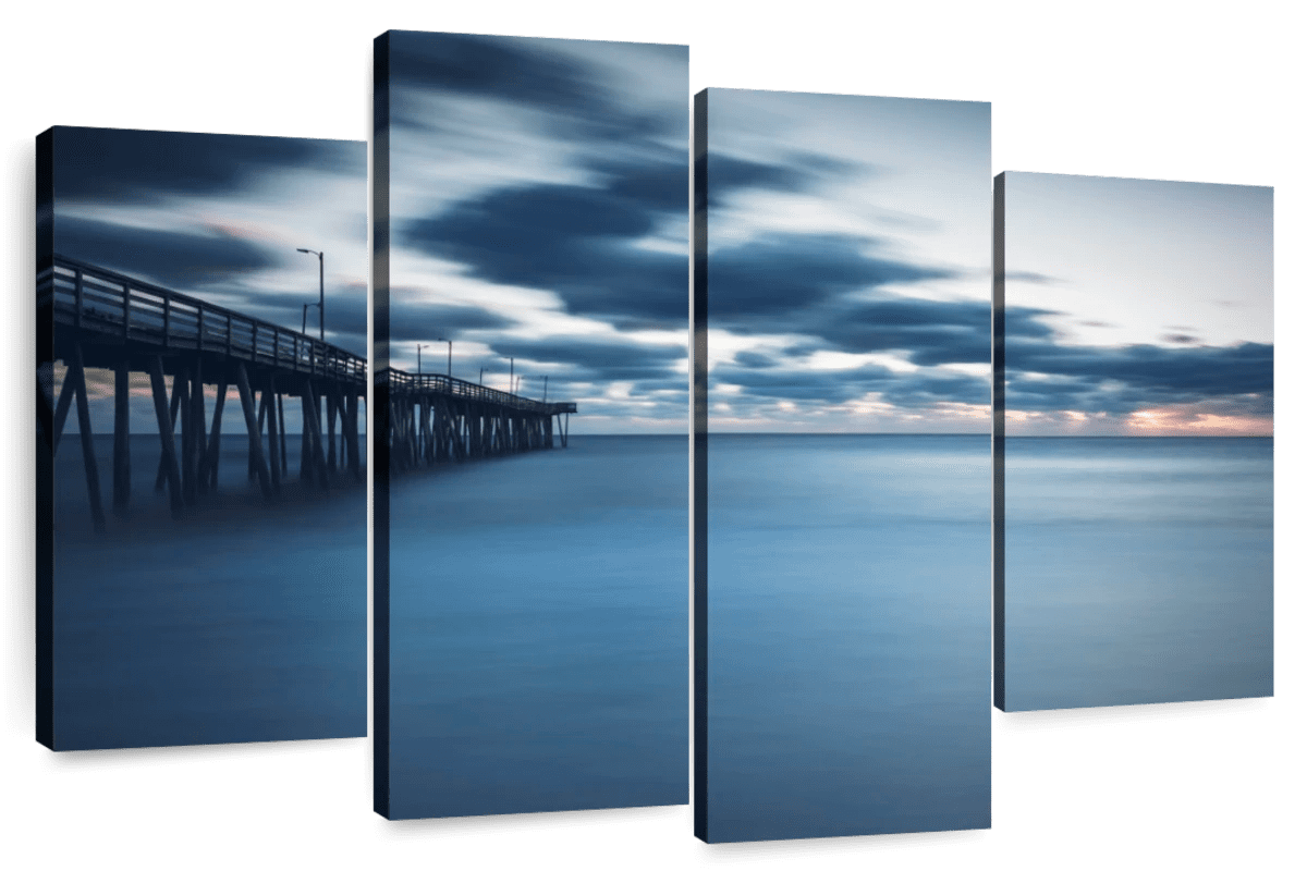 Elephant Stock Virginia Beach Wall Art - Horizontal Multi Panel Canvas ...