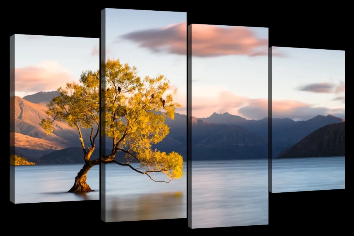 Elephant Stock Wanaka Lake Landscape Wall Art - Horizontal Multi Panel ...