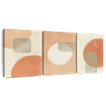 thumbnail image 1 of Elephant Stock Warm Geometric Triptych Wall Art - Horizontal Multi Panel Canvas - Living Room Wall Decor - Abstract Multi Panel - Orange And Beige Decor - 38" x 18", 1 of 8