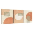 thumbnail image 1 of Elephant Stock Warm Geometric Triptych Wall Art - Horizontal Multi Panel Canvas - Living Room Wall Decor - Abstract Multi Panel - Orange And Beige Decor - 38" x 18", 1 of 8
