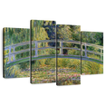 thumbnail image 1 of Elephant Stock The Water-lily Pond Wall Art - Horizontal Multi Panel Canvas - Living Room Wall Decor - Abstract Multi Panel - Green And Blue Decor By Claude Monet - 75" x 48", 1 of 8