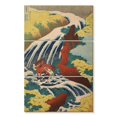 thumbnail image 1 of Elephant Stock Waterfall At Yoshino Yamato Province Wall Art - Vertical Multi Panel Canvas - Living Room Wall Decor - Nature Multi Panel - Red And Yellow Decor By Katsushika Hokusai - 36" x 57", 1 of 4