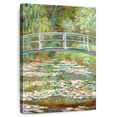 thumbnail image 1 of Elephant Stock Waterlily Pond Green Harmony Wall Art - Vertical Canvas Wall Art - Hallway Wall Decor - Architecture Canvas - Brown And Green Decor By Claude Monet - 8" x 12", 1 of 6