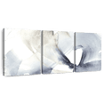 thumbnail image 1 of Elephant Stock Wave Break Ii Wall Art - Horizontal Multi Panel Canvas - Living Room Wall Decor - Abstract Multi Panel - White And Blue Decor By Jennifer Goldberger - 38" x 18", 1 of 8