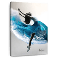 thumbnail image 1 of Elephant Stock Wave Dance Wall Art - Vertical Canvas Wall Art - Hallway Wall Decor - Dance Canvas - Teal And Blue Decor By Ashvin Harrison - 34" x 51", 1 of 8