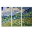 thumbnail image 1 of Elephant Stock Wheatfield And Mountains 1889 Wall Art - Horizontal Multi Panel Canvas - Living Room Wall Decor - Nature Multi Panel - Green And Yellow Decor By Vincent Van Gogh - 38" x 24", 1 of 4