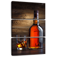 thumbnail image 1 of Elephant Stock Whiskey Bottle Wall Art - Vertical Multi Panel Canvas - Bar Wall Decor - Food And Drink Multi Panel - Brown And Orange Decor - 20" x 32", 1 of 8