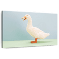 thumbnail image 1 of Elephant Stock White Duck Wall Art - Horizontal Canvas Wall Art - Living Room Wall Decor - Animal Canvas - Green And White Decor - 48" x 32", 1 of 8
