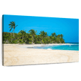 thumbnail image 1 of Elephant Stock White Shores Of Flamenco Beach Wall Art - Horizontal Canvas Wall Art - Living Room Wall Decor - Places Canvas - Blue And Turquoise Decor - 48" x 32", 1 of 8