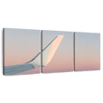 thumbnail image 1 of Elephant Stock White Wing Airplane Wall Art - Horizontal Multi Panel Canvas - Living Room Wall Decor - Transportation Multi Panel - Blue And White Decor - 80" x 39", 1 of 8