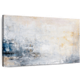 thumbnail image 1 of Elephant Stock Whitewash Wall Art - Horizontal Canvas Wall Art - Living Room Wall Decor - Abstract Canvas - Blue And Gray Decor - 30" x 20", 1 of 8