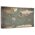 thumbnail image 1 of Elephant Stock Who We Are I Push Pin Caribbean Map Wall Art - Map Canvas Canvas - 36" x 24", 1 of 4