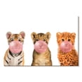 thumbnail image 1 of Elephant Stock Wild Cubs Bubble Gum Wall Art - Horizontal Canvas Wall Art - Living Room Wall Decor - Humor Canvas - White And Pink Decor - 24" x 16", 1 of 8