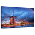 thumbnail image 1 of Elephant Stock Windmills Milky Way Wall Art - Horizontal Canvas Wall Art - Living Room Wall Decor - Nature Canvas - Brown And Blue Decor - 30" x 20", 1 of 8
