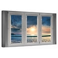 thumbnail image 1 of Elephant Stock Window To Beach Scene Wall Art - Beach Canvas Canvas - 12" x 8", 1 of 8