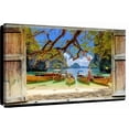 thumbnail image 1 of Elephant Stock Window To Long Tail Boats Wall Art - Transportation Canvas Canvas - 12" x 8", 1 of 8