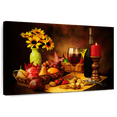 thumbnail image 1 of Elephant Stock Wine Fruit And Nuts Wall Art - Horizontal Canvas Wall Art - Kitchen Wall Decor - Food And Drink Canvas - Black And Brown Decor - 24" x 16", 1 of 8