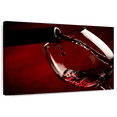 thumbnail image 1 of Elephant Stock Wine Glass Wall Art - Horizontal Canvas Wall Art - Living Room Wall Decor - Food And Drink Canvas - Red And Black Decor - 36" x 24", 1 of 8