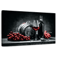 thumbnail image 1 of Elephant Stock Wine And Grapes Red Pop Wall Art - Horizontal Canvas Wall Art - Living Room Wall Decor - Food And Drink Canvas - Red And Black Decor - 30" x 20", 1 of 8