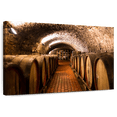 thumbnail image 1 of Elephant Stock Winery Wine Barrels Wall Art - Horizontal Canvas Wall Art - Hallway Wall Decor - Food And Drink Canvas - Brown And Orange Decor - 36" x 24", 1 of 7