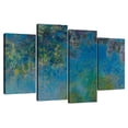 thumbnail image 1 of Elephant Stock Wisteria 1925 Wall Art - Horizontal Multi Panel Canvas - Living Room Wall Decor - Abstract Multi Panel - Blue And Green Decor By Claude Monet - 75" x 48", 1 of 8
