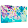 thumbnail image 1 of Elephant Stock Wisteria Flowers Wall Art - Horizontal Canvas Wall Art - Lobby Wall Decor - Floral And Botanical Canvas - Turquoise And Blue Decor - 30" x 20", 1 of 8