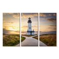 thumbnail image 1 of Elephant Stock Yaquina Lighthouse On The Oregon Coast Wall Art - Horizontal Multi Panel Canvas - Living Room Wall Decor - Nautical Multi Panel - Yellow And Green Decor By Scott Stulberg - 45" x 28", 1 of 4