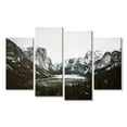 thumbnail image 1 of Elephant Stock Yosemite Winter Magic Wall Art - Horizontal Multi Panel Canvas - Living Room Wall Decor - Nature Multi Panel - White And Black Decor - 30" x 18", 1 of 4
