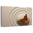 thumbnail image 1 of Elephant Stock Zen Orange Butterfly Wall Art - Horizontal Canvas Wall Art - Dining Room Wall Decor - Photography Animal Canvas - Beige And Orange Decor - 12" x 8", 1 of 8