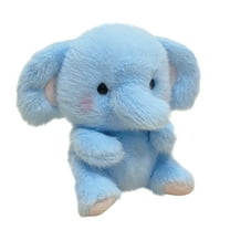 Elephant Stuffed Animal - 5 inch - Baby Safe - Machine Washable - Soft Elephant Animal Toy, Elephant Plush, Elephant Baby Toy, Blue Elephant Stuffed Animal, Newborn, Jungle Safari Nursery
