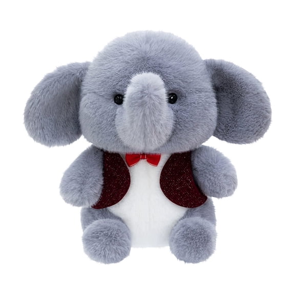 Elephant Stuffed Animal Plushies Soft Comfort Companion for Bedtime Travel Cuddle Time Relaxation Birthday Gift for Animal Lovers and Collectors Plush Toys, A