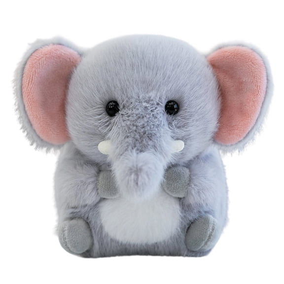 Elephant Stuffed Animal, Small Stuffed Animal with Soft Gray Plush, Tiny Cute Stuffed Animal for Kids’ Playtime, Stuffed Elephant Ideal As Elephant decor for Home, Cute office