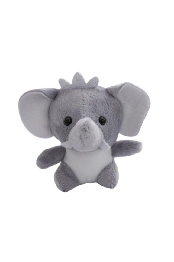 Elephant Stuffed Toy Mini Keychain Soft Plush Pendant Adorable Design for Kids Boys Girls Backpack Bag