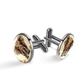 thumbnail image 1 of Elephant Stylish Men's Cufflink Set for Formal Attire, Made of Stainless Steel, for Formal Occasions, 1 of 6