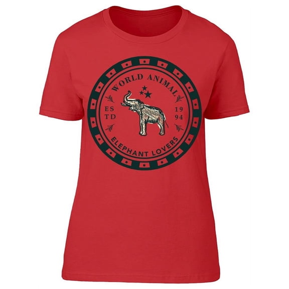Elephant T-Shirt Women -Image by Shutterstock, Female 3X-Large
