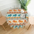 thumbnail image 1 of Elephant Table Cloth Round Table Cover Wrinkle Resistant Waterproof Tablecloth 60 Inch Washable for Kitchen Party Picnic Fall Decorations for Home Animal, 1 of 6