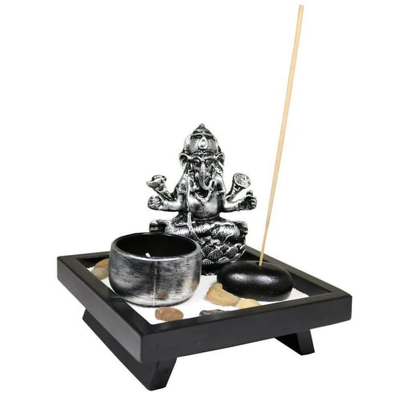 Elephant Tabletop Incense Burner Gifts Decor Zen Garden Elephant Statue Candle Holder