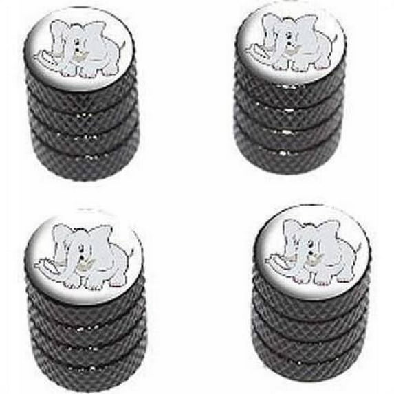 Elephant Tire Rim Wheel Aluminum Valve Stem Caps, Multiple Colors