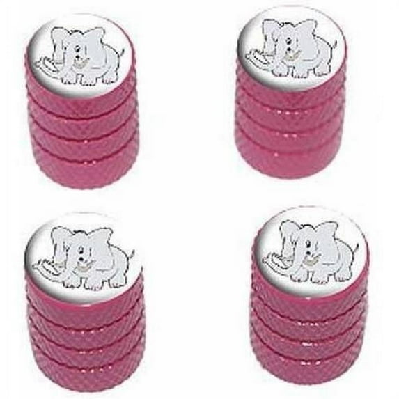 Elephant Tire Rim Wheel Aluminum Valve Stem Caps, Multiple Colors