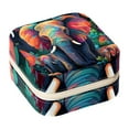 thumbnail image 1 of Elephant Travel Portable Square Jewelry Organizer with Storage Box | Jewelry Display and Box for Rings, Earrings, Necklaces, Bracelets - Suitable for Girls and Women, 1 of 6