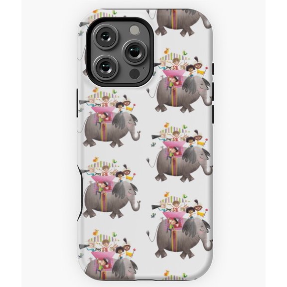 Elephant Trip Psychedelic Art Phone Case for iPhone 16 15 14 13 12 11 Pro Max