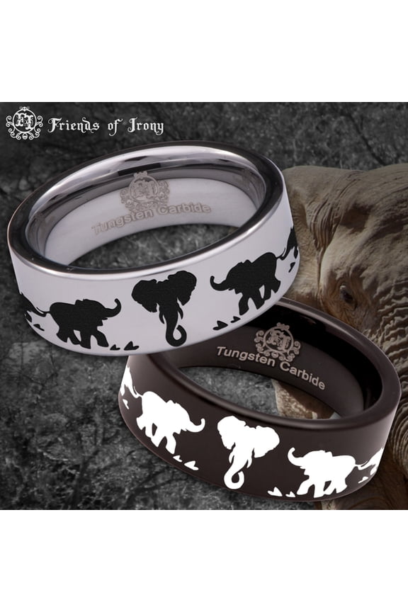 Elephant Tungsten Carbide Ring