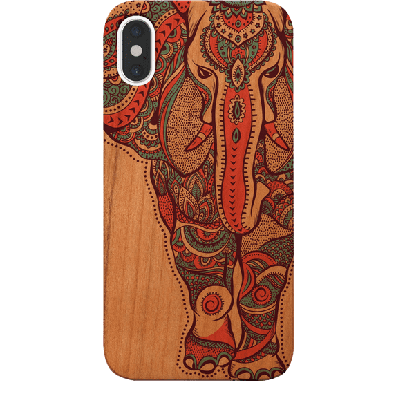 Elephant - UV Color Printed Phone Model: iPhone Xs Max, Color: Cherry