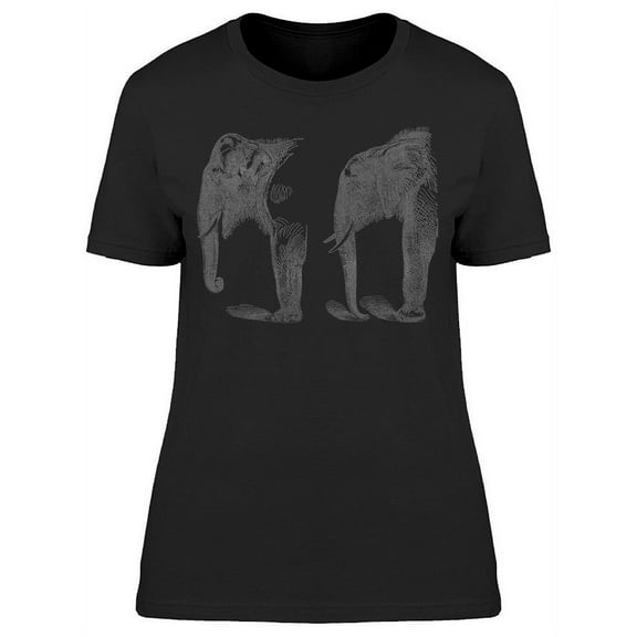 Elephant Vintage Design T-Shirt Women -Image by Shutterstock, Female Medium