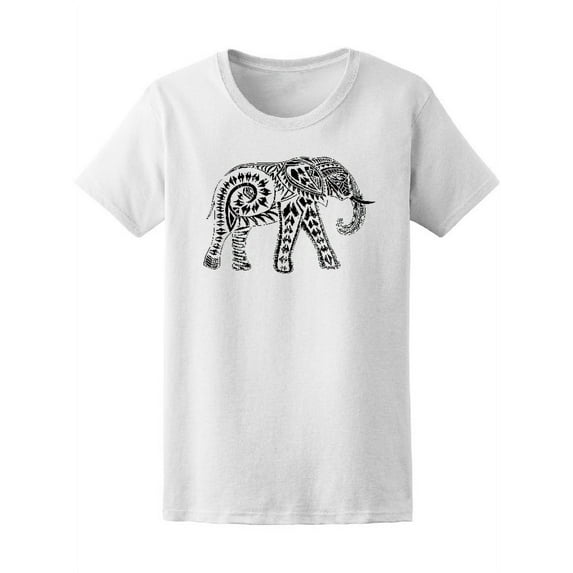Elephant Vintage Zendoodle Tee Women's -Image by Shutterstock