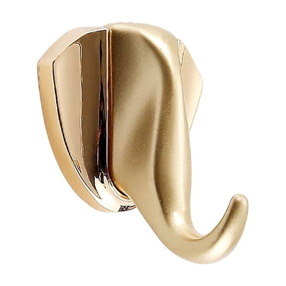 Elephant Wall Hook Metal Gold Decorative Wall Hanger for Home Entryway Shower Kitchen Closet Hat Towel Key Storage Sturdy Design