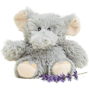 warmies Junior 9” Elephant Stuffed Animal, Microwavable Heated Plushies and Weighted Soft Plush Toys
