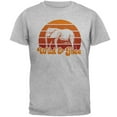 thumbnail image 1 of Elephant Wild And Free Retro Sun Mens T Shirt Heather 4X-LG, 1 of 1