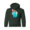 thumbnail image 1 of Elephant With A Balloon Hoodie Juniors -Image by Shutterstock,  Medium, 1 of 4